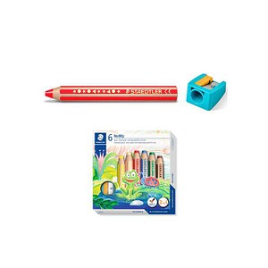 STAEDTLER Hexagonal-Buntstift Noris junior, 6er Kartonetui