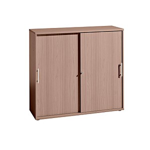 HAMMERBACHER Schiebetürenschrank nussbaum 2 Fachböden 120,0 x 40,0 x 110,0 cm