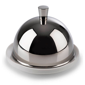 APS Butterservierer, aus Edelstahl/Porzellan