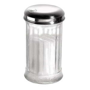 APS Zuckerdosierer, mit Dosierklappe, Edelstahl/Glas