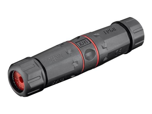 WENTRONIC Goobay Outdoor (IP68) Netzwerkkabel-Verbinder, CAT 6 STP geschirmt, S