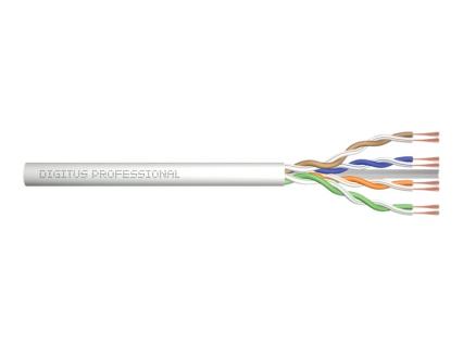 DIGITUS Roh-Patchkabel Kat. 6a, U/UTP, 100 m, grau