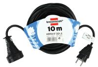 BRENNENSTUHL Verlängerungskabel 10m Schwarz - 10 m Qualitäts-Kunststoffkabel Mi