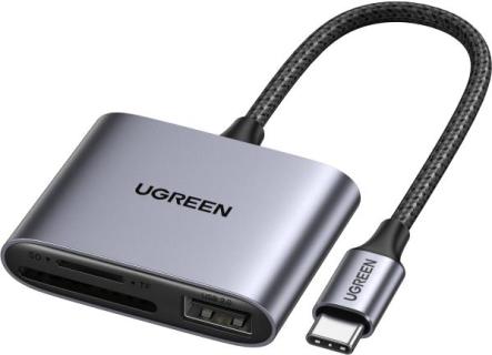 UGREEN USB-C to SD/TF + USB 2.0 Memory Card Reader