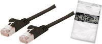 SHIVERPEAKS BASIC-S U/FTP Flach-Patchkabel, Kat.7, 2,00 m schwarz, 2 x RJ 45 St