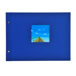GOLDBUCH Bella Vista blau  39x31 Schraubalbum 40 weiße Seiten