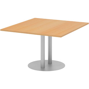 HAMMERBACHER Verbindungsplatte KT12S buche, silber rechteckig 120,0 x 130,0 x 74,0 cm