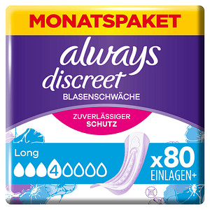 always Slipeinlagen discreet Long, 80 St.