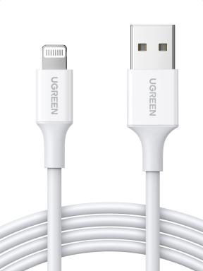 UGREEN Lightning zu USB-A Kabel, Weiß