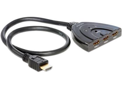 DELOCK DATA-Switch Delock Bidirectional HDMI 3in1