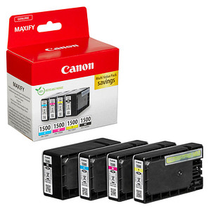 Canon PGI-1500 BK/C/M/Y  schwarz, cyan, magenta, gelb Druckerpatronen, 4er-Set