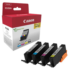 Canon CLI-571 BK/C/M/Y  schwarz, cyan, magenta, gelb Druckerpatronen, 4er-Set
