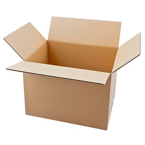 20 Nestler Wellpapp-Faltkartons 1-wellig braun 31,5 x 22,5 x 23,7 cm Außenmaß