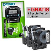 AKTION: DYMO LabelManager 160 Beschriftungsgerät + GRATIS 3 D1-Bänder schwarz auf weiß 12 mm