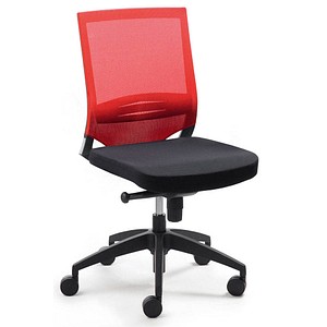 Mayer Bürostuhl myOPTIMAX, 2475 03 rot, schwarz, schwarz Stoff