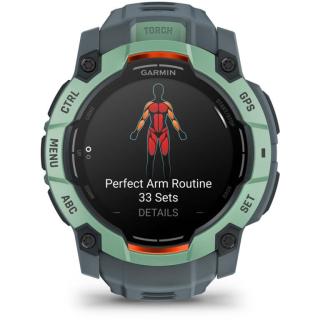 GARMIN Instinct 3 AMOLED 50 mm Smartwatch grün, schwarz