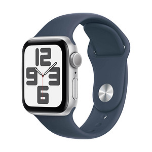 Apple Watch SE 40 mm Aluminium (GPS) Sportarmband S/M  sturmblau