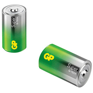 2 GP Batterien SUPER Mono D 1,5 V