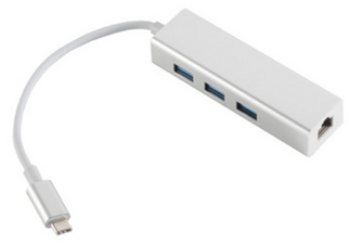 SHIVERPEAKS SHIVERPEAKS SHVP 14-05025 - USB 3.1 C Stecker auf RJ45 Ethernet + 3