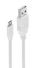 S-CONN BS33090-W 1.8m USB-A USB Micro-B Weiß Handykabel (BS33090-W)