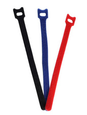 S-CONN shiverpeaks BASIC-S Klett-Kabelbinder, 145 x 11 mm, farbig mit Durchführ