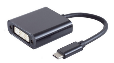 S-CONN BASIC-S USB 3.1 - DVI Adapterkabel USB 3.1 C-Stecker - DVI Kupplung 24+5