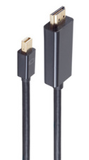 SHIVERPEAKS BS10-53025 DisplayPort-Kabel 1 m Mini DisplayPort HDMI Schwarz (BS1