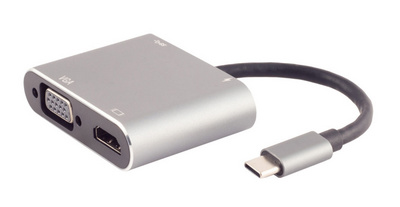 shiverpeaks BASIC-S USB-Dockingstation 4in1, USB-C Stecker