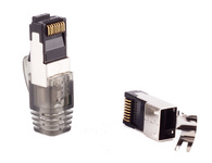 FLEXLINE RJ45 Stecker für Rundkabel, Kat. 5-6A, geschirmt