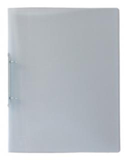 EXXO by HFP Ringbuch / Ringmappe / Ringordner, A4, aus PP, mit 2er Rundringmechanik und selbstklebenden Rückenschild, Farbe: transparent– 1 Stück