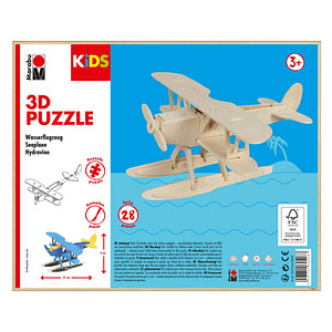 Marabu KiDS 3D Puzzle "Wasserflugzeug", 28 Teile