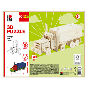 Marabu KiDS 3D Puzzle "Truck / Lastwagen", 38 Teile