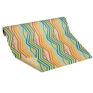 JUNG SCHÖNER VERPACKEN Geschenkpapier Prisma Streifen mehrfarbig, 20,0 m