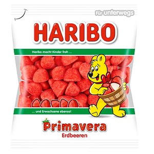 HARIBO Primavera Erdbeeren Schaumzucker 100,0 g