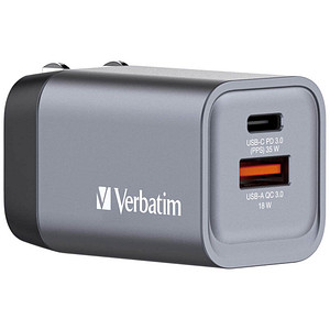 Verbatim GaN Ladeadapter grau, 35 W