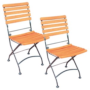 2 Garden Pleasure Gartenstühle Wien braun