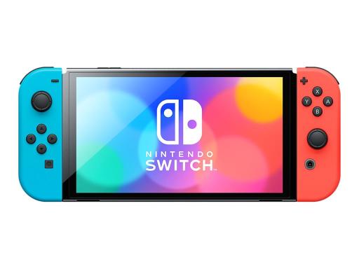 NINTENDO Switch Spielkonsole (OLED) rot/blau