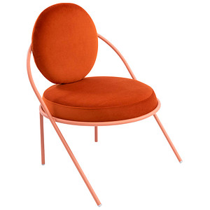 PAPERFLOW Sessel SATURNE rost rosa Stoff