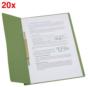 20 Ösenhefter Karton grün DIN A4