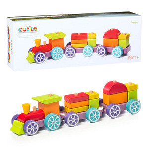 CUBiKA Regenbogen Expresszug Lernspielzeug