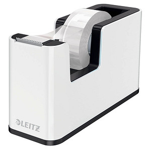 LEITZ Tischabroller WOW Duo Colour, bestückt, schwarz mit zweifarbigem WOW Effe