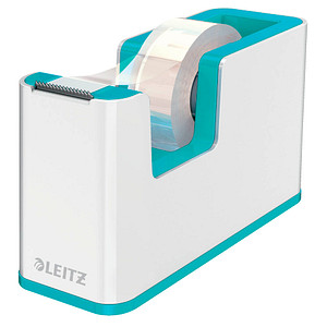 LEITZ Tischabroller WOW Duo Colour, bestückt, eisblau mit zweifarbigem WOW Effe