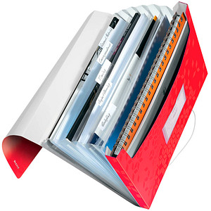 WOW Projektmappe, 5 Fächer, rot 1 Zusatzfach, für ca. 250 Blatt