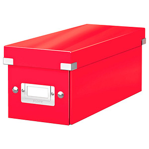 LEITZ CD-/DVD-Box Click & Store rot