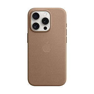 Apple Feingewebe Case mit MagSafe Handy-Cover für Apple iPhone 15 Pro taupe