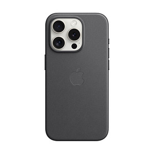 Apple Feingewebe Case mit MagSafe Handy-Cover für Apple iPhone 15 Pro schwarz
