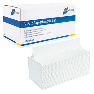 Meditrade® Papierhandtücher 6721 V-Falzung 2-lagig 15 St.