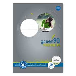 Staufen® Hausaufgabenheft green Lineatur Sonderlineatur liniert DIN A5 Rand rundum, 48 Blatt