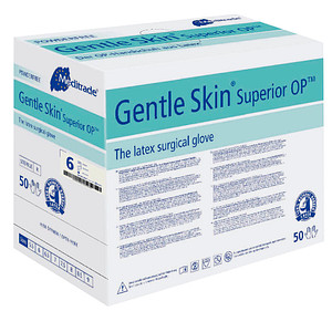 Meditrade® unisex OP-Handschuhe Gentle Skin® Superior OP™ weiß Größe 6 50 St.