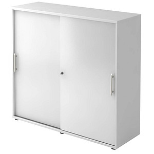 HAMMERBACHER Schiebetürenschrank weiß 2 Fachböden 120,0 x 40,0 x 110,0 cm